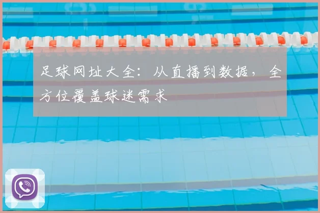 足球网址大全：从直播到数据，全方位覆盖球迷需求